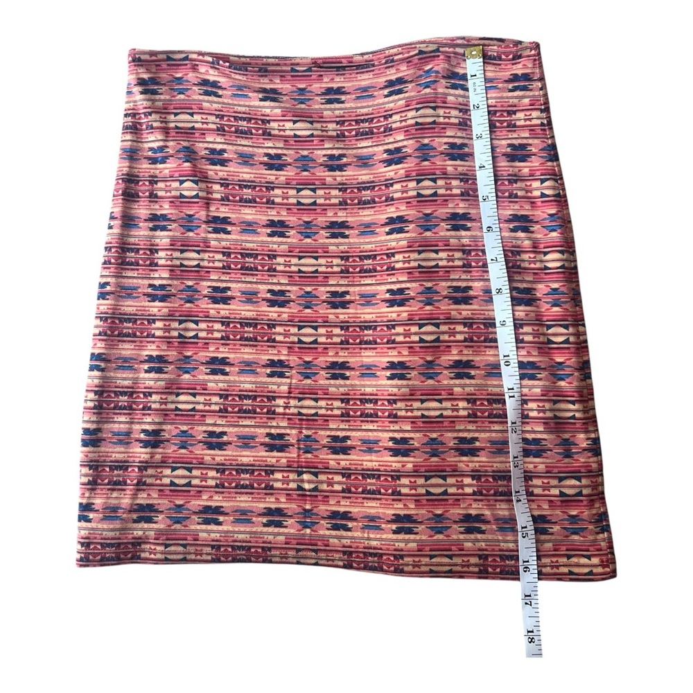Torn By Ronny Kobo | Geometric Aztec Pint Mini Skirt‎ | Medium - Picture 6 of 7